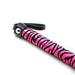 Smart Moves - Leopard Flogger - 38 cm - Zwart/Roze-Erotiekvoordeel.nl