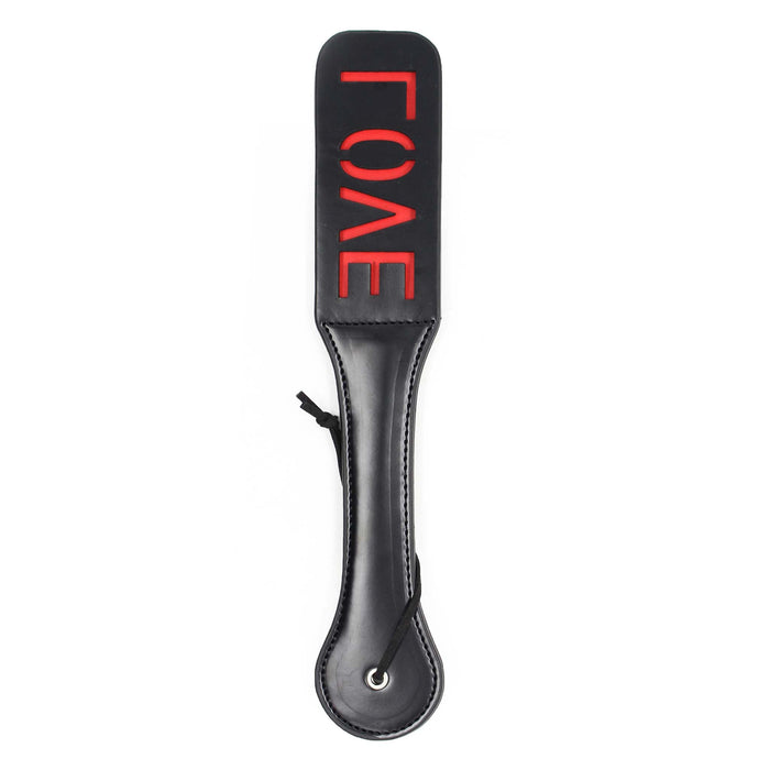 Smart Moves - Paddle LOVE - 32 cm - Zwart/Rood-Erotiekvoordeel.nl