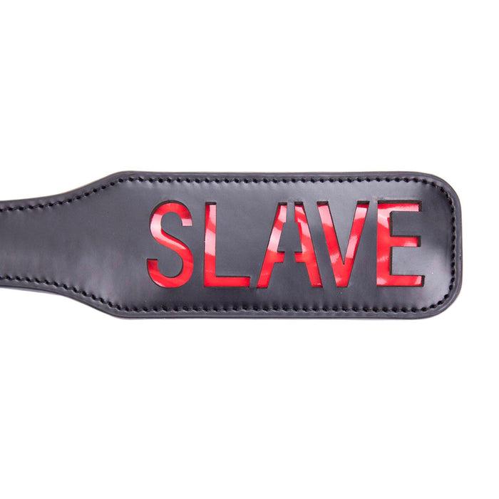 Smart Moves - Paddle SLAVE - 32 cm - Zwart/Rood-Erotiekvoordeel.nl