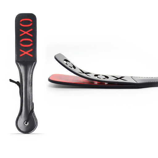 Smart Moves - Paddle XOXO - 32 cm - Zwart-Erotiekvoordeel.nl