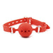 Smart Moves - Siliconen Ball Gag - Diameter 4,5 cm - Rood-Erotiekvoordeel.nl