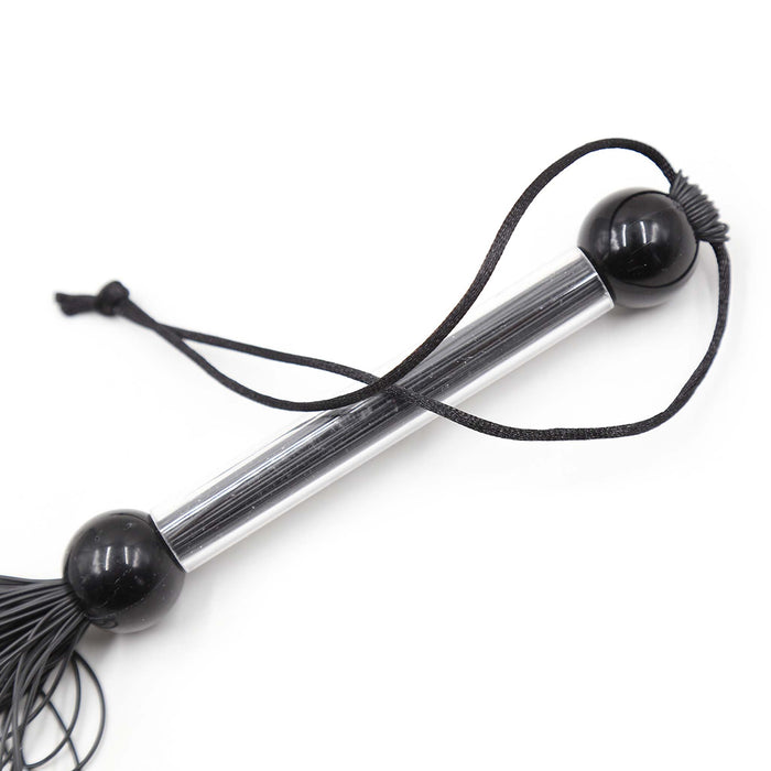 Smart Moves - Siliconen Flogger - 27 cm - Zwart-Erotiekvoordeel.nl