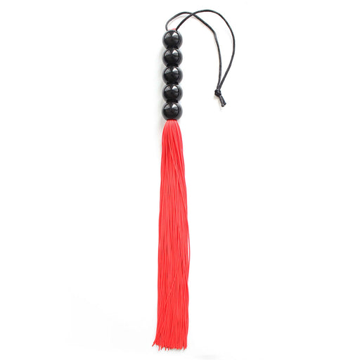 Smart Moves - Siliconen Flogger - 35 cm - Rood/Zwart-Erotiekvoordeel.nl