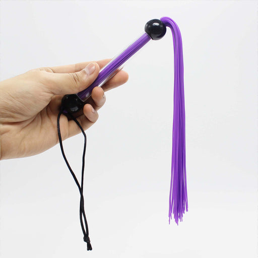 Smart Moves - Siliconen Flogger - 38 cm - Paars-Erotiekvoordeel.nl