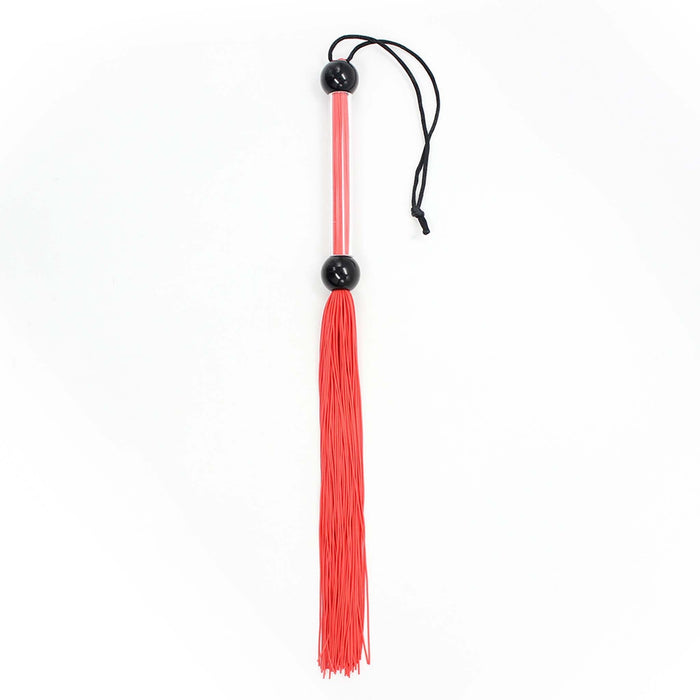 Smart Moves - Siliconen Flogger - 38 cm - Rood/Zwart-Erotiekvoordeel.nl