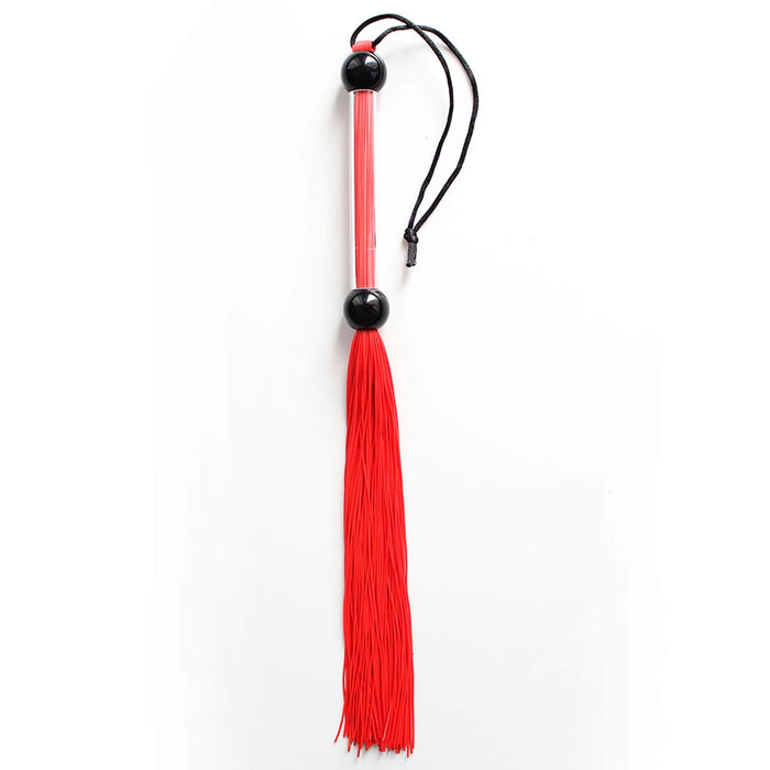 Smart Moves - Siliconen Flogger - 38 cm - Rood/Zwart-Erotiekvoordeel.nl