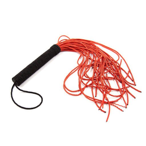 Smart Moves - Touw Flogger - 50 cm - Rood/Zwart-Erotiekvoordeel.nl