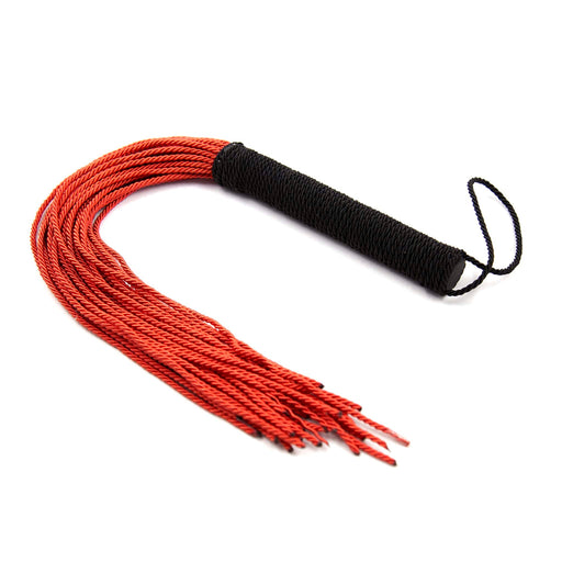 Smart Moves - Touw Flogger - 50 cm - Rood/Zwart-Erotiekvoordeel.nl