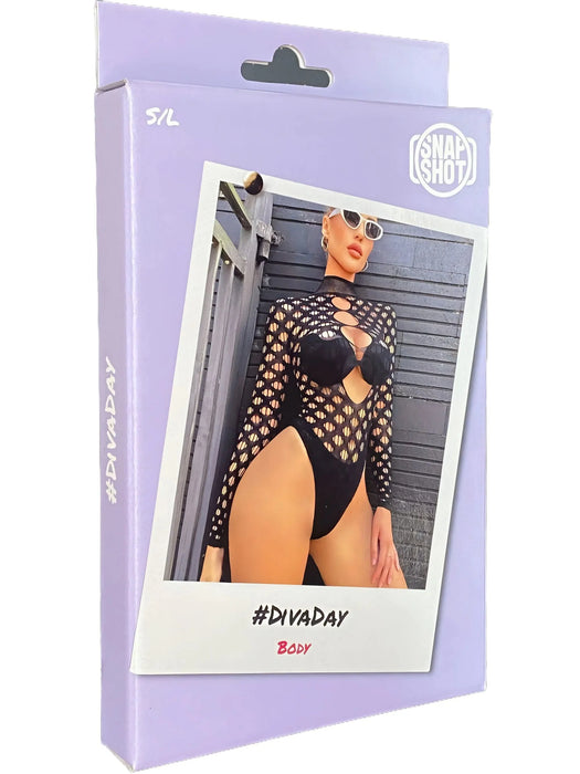 Snapshot - #divaday - Body Visnet - One Size - Zwart-Erotiekvoordeel.nl