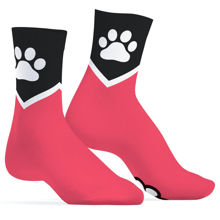 SneakXX - Sneaker Sokken PAW - Neon Roze-Erotiekvoordeel.nl