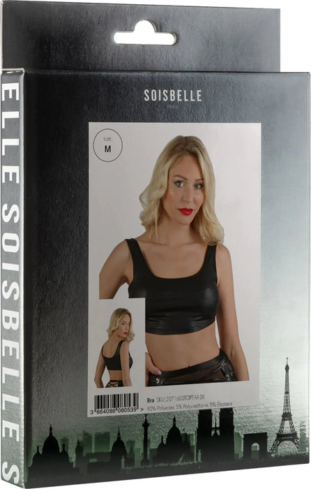 Soisbelle Paris - Wetlook BH Top - Zwart-Erotiekvoordeel.nl