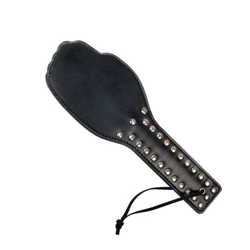 Lilith & Lou - Paddle - Leren Spanking Plak - Studded Hand - Zwart-Erotiekvoordeel.nl