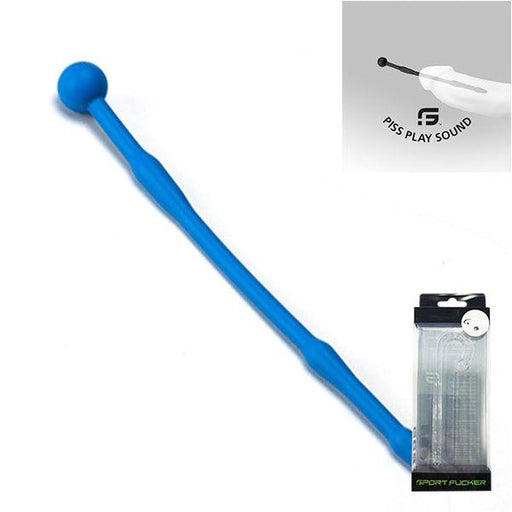 Sport Fucker - Piss Play Sound - Holle Dilator - 18.42 cm - Blauw-Erotiekvoordeel.nl