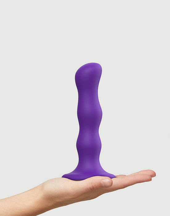 Strap-On-Me - Anaal Dildo/Buttplug Geisha Balls Met Losse Roterende Balletjes - Paars-Erotiekvoordeel.nl