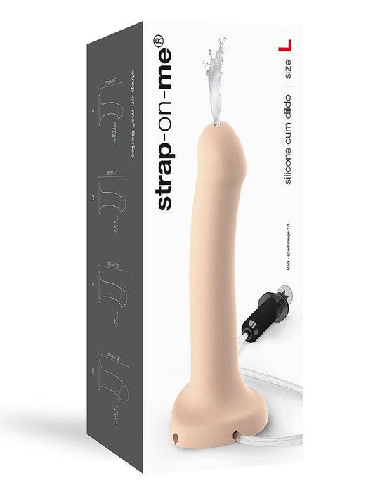 Strap-On-Me - Dildo Met spuit mogelijkheid - Lichte Huidskleur-Erotiekvoordeel.nl