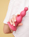 Strap-On-Me - Dildo Plug Beads - Metallic Roze-Erotiekvoordeel.nl