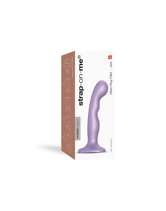 Strap-On-Me - Dildo Plug Curvy - Metallic Paars-Erotiekvoordeel.nl