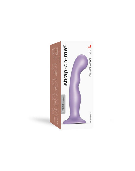 Strap-On-Me - Dildo Plug Curvy - Metallic Paars-Erotiekvoordeel.nl