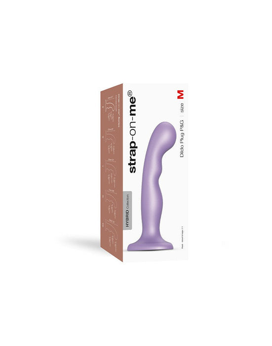 Strap-On-Me - Dildo Plug Curvy - Metallic Paars-Erotiekvoordeel.nl