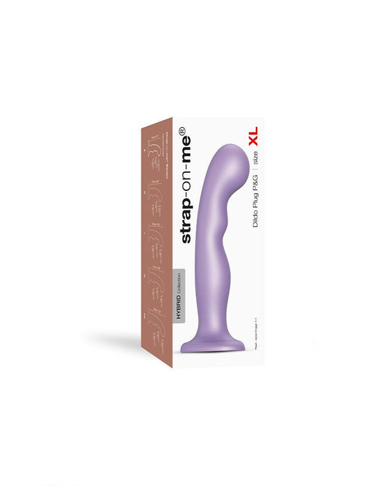 Strap-On-Me - Dildo Plug Curvy - Metallic Paars-Erotiekvoordeel.nl