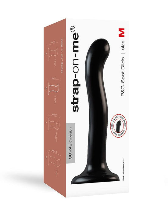 Strap-On-Me - G-spot En P-spot Dildo - Zwart-Erotiekvoordeel.nl