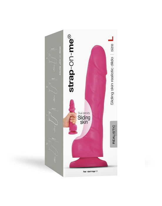 Strap-On-Me - Sliding Skin Realistische Dildo - Roze-Erotiekvoordeel.nl