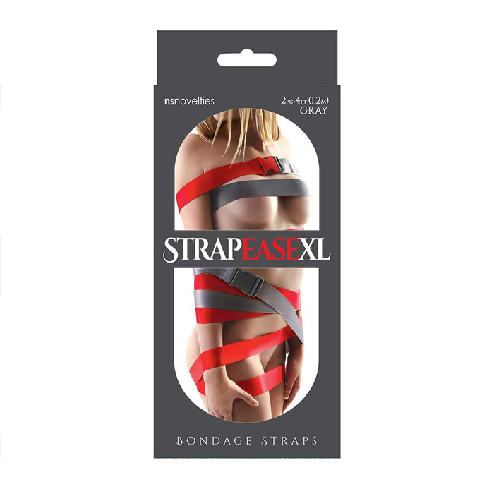 StrapeaseXL Bondage Straps - 2 stuks - 1,2 meter - Rood-Erotiekvoordeel.nl