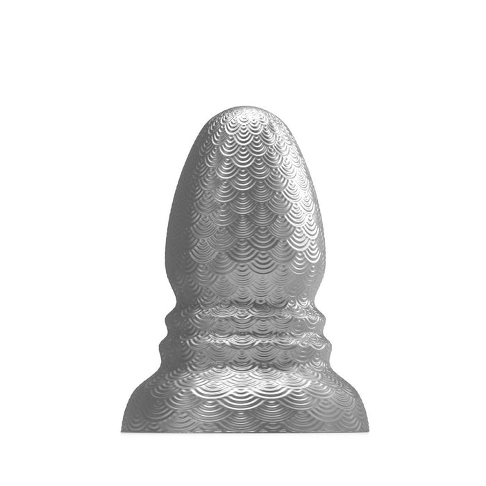 Stretch'r - Ripple - XXL Buttplug - Gun Metal Zilver-Erotiekvoordeel.nl