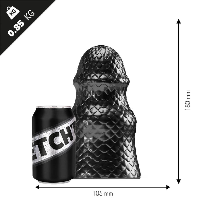 Stretch'r - Scaly - XXL Buttplug - Zwart Metallic-Erotiekvoordeel.nl