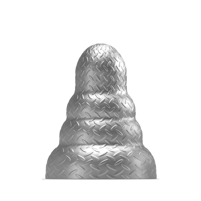 Stretch'r - Tripole - XXL Buttplug - Gun Metal Zilver-Erotiekvoordeel.nl