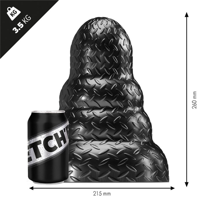 Stretch'r - Tripole - XXL Buttplug - Zwart Metallic-Erotiekvoordeel.nl