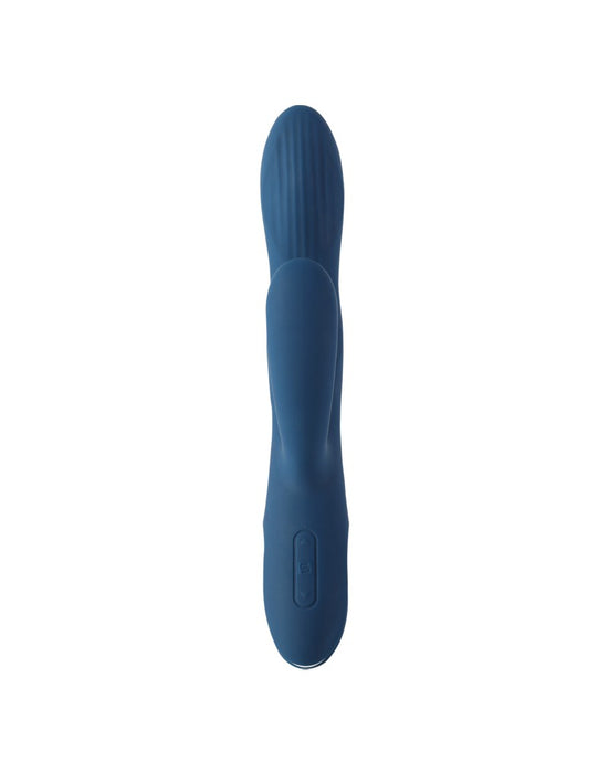 Svakom - Aylin - Rabbit Vibrator Met Vibrerende Tip - Blauw-Erotiekvoordeel.nl