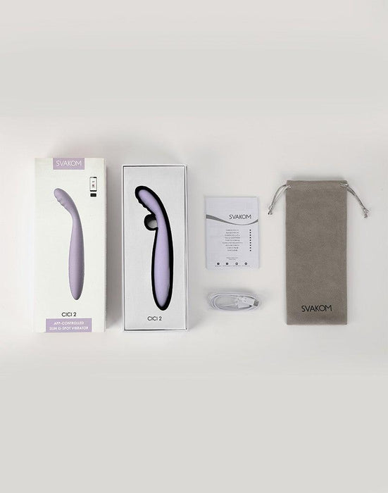 Svakom - Cici 2 - Verwarmende G-Spot Vibrator Met Flexibele Kop - Met App Control - Lila-Erotiekvoordeel.nl