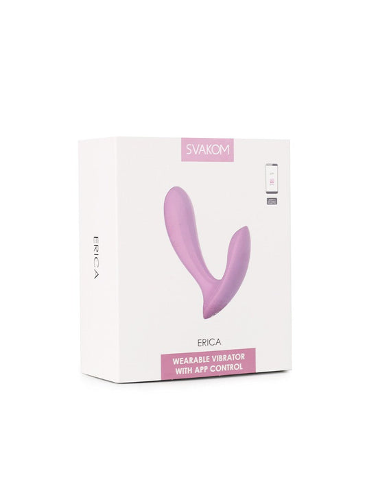 Svakom - Erica - Draagbare Vibrator Met App Control - Twee Motoren - Lichtroze-Erotiekvoordeel.nl