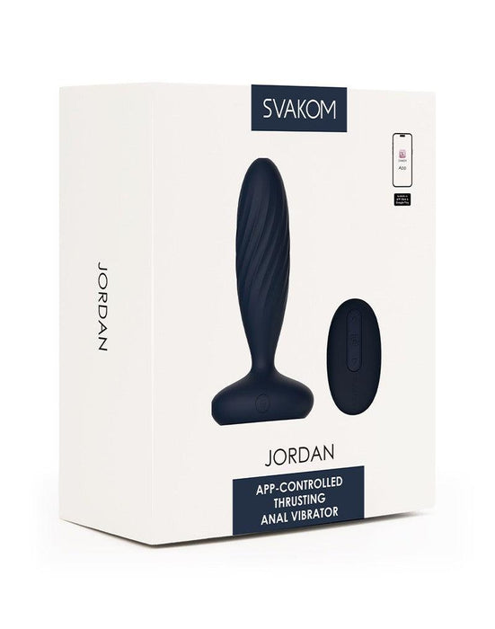 Svakom - Jordan - Stotende Anaal Vibrator - Met App Control - Marine Blauw-Erotiekvoordeel.nl