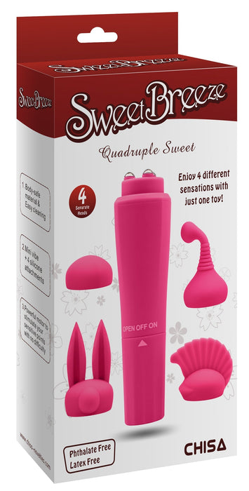 Sweet Breeze - Quadruple Sweet - Roze-Erotiekvoordeel.nl