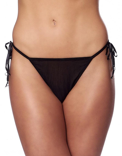 Amorable - Tanga Slip - Zwart Fantasie Kant-Erotiekvoordeel.nl