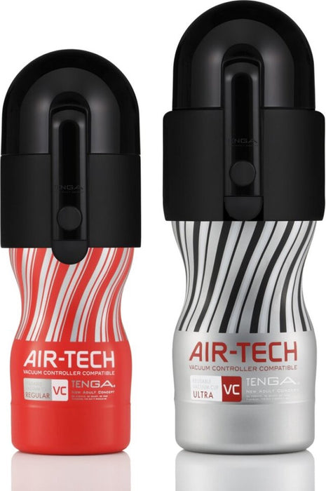 Tenga - Air-Tech Vacuum Cup Masturbator - Ultra - Zilver/Zwart-Erotiekvoordeel.nl