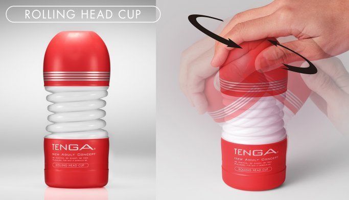 Tenga - Rolling Head Cup Masturbator-Erotiekvoordeel.nl