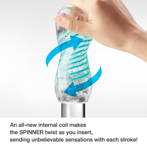 Tenga - Spinner Shell Masturbator - Transparant-Erotiekvoordeel.nl