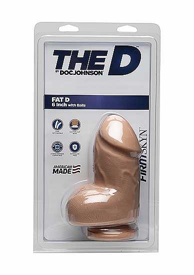 Doc Johnson - The D - Extreem Dikke Dildo - 16 x 6.6 cm - Lichte Huidskleur-Erotiekvoordeel.nl