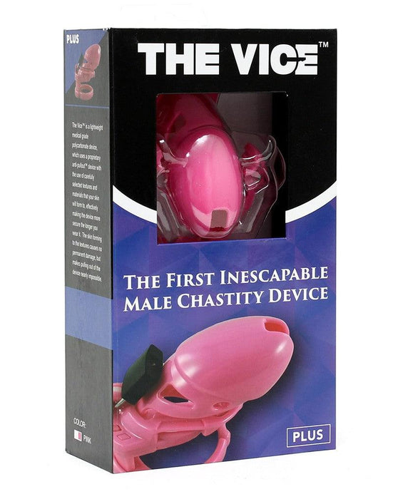 The Vice - Kuisheidskooi - Peniskooi - Chastity Cage - Roze - Verkrijgbaar in de Maten Mini Standaard en Plus-Erotiekvoordeel.nl