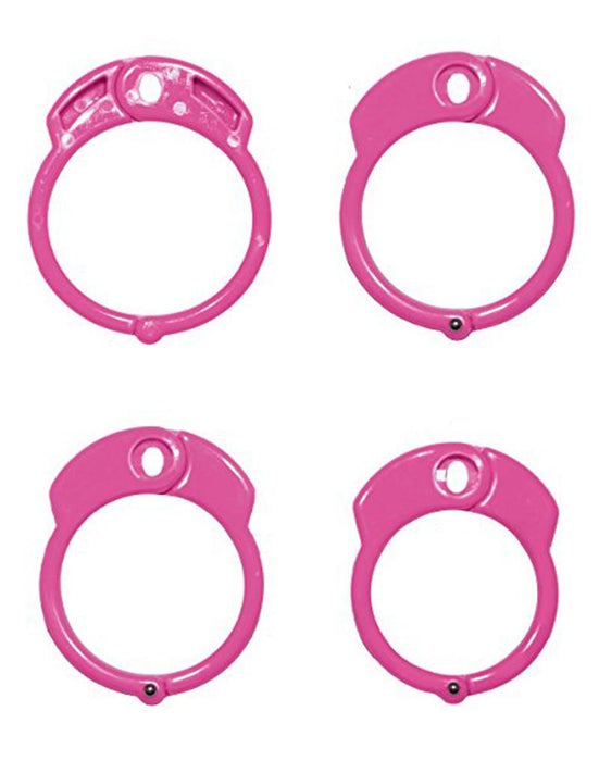 The Vice - Kuisheidskooi - Peniskooi - Chastity Cage - Roze - Verkrijgbaar in de Maten Mini Standaard en Plus-Erotiekvoordeel.nl