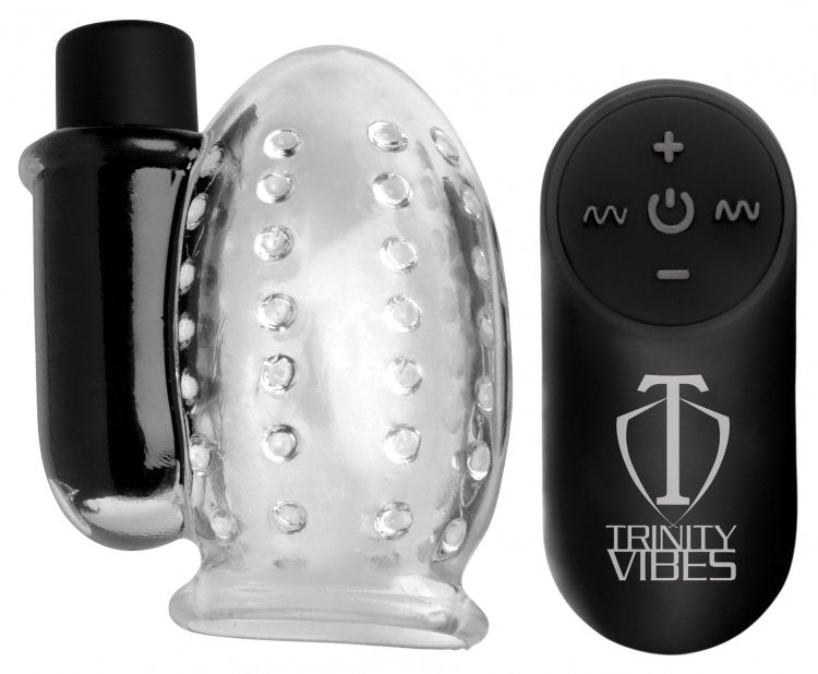 Trinity Vibes - Eikel Vibrator met afstandsbediening - Transparant-Erotiekvoordeel.nl