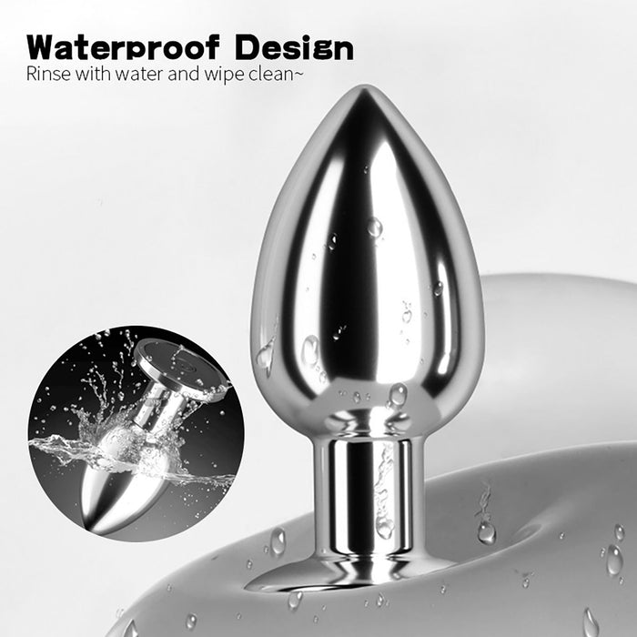 Vibrerende Buttplug - Oplaadbaar & Waterproof - Aluminium-Erotiekvoordeel.nl