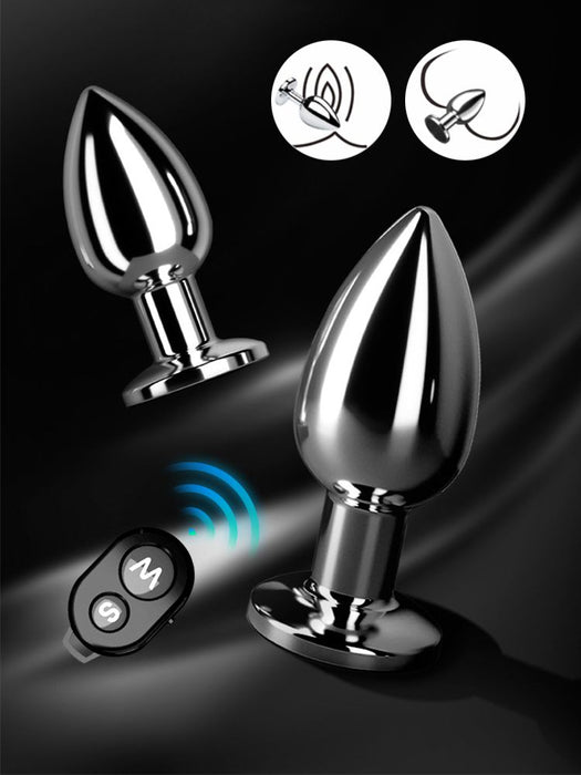 Vibrerende Buttplug - Oplaadbaar & Waterproof - Aluminium-Erotiekvoordeel.nl