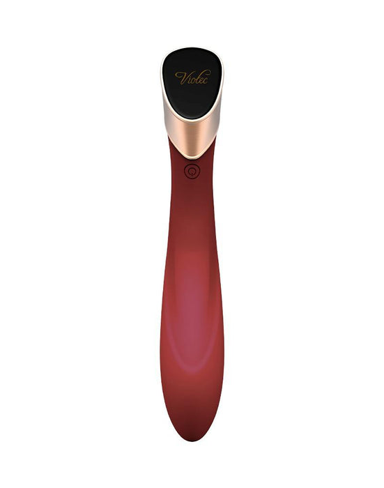 Viotec - Manto - G-Spot Vibrator - Goud en Wijnrood - Luxueuze Zachte Siliconen-Erotiekvoordeel.nl