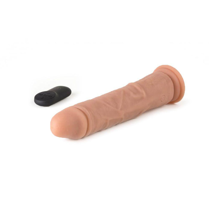 Virgite - Roterende Vibrerende Dildo - 21 cm - Met Afstandsbediening - Lichte Huidskleur-Erotiekvoordeel.nl