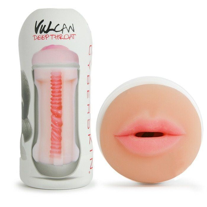 Topco Sales - Masturbator - Vulcan Deep Throat Masturbator - Cyberskin - Lichte Huidskleur-Erotiekvoordeel.nl