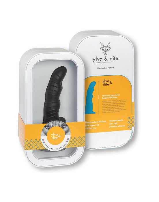 Ylva & Dite - Dildo Kajsa - Zwart/Oranje - Perfect voor G-spot of P-spot stimulatie-Erotiekvoordeel.nl